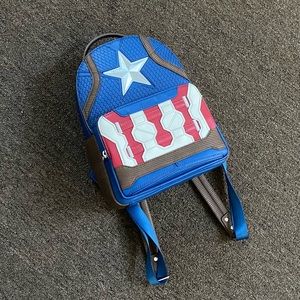 Like New Loungefly Marvel Endgame Captain America Mini Backpack